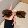 Nuevas Gafas de Sol de Gama Alta Estilo Old Money para Mujer, Gafas de Sol Metálicas Retro Marca Fk con Protección UV, Modernas