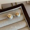 Elegantes aretes de gancho para la oreja de perlas Shijia Aretes de lujo ligero de alta gama para mujer Aretes de plata esterlina 925 aretes de perlas de nicho
