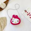 Lindo Bolso Infantil de Conejito Mini Moderno Bolso Cruzado de Moda Bolso de Hombro Ins Estilo de Dibujos Animados Pu Bolso Pequeño Mini