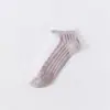 Medias de cristal para niños verano Joker finas Medias de margarita calcetines de barco bajos calcetines invisibles de tubo para mujer moda