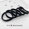Elástico de Borracha de Alta Elasticidade Simples para Rabo de Cavalo Feminino Durável Sem Danificar o Cabelo Corda para Ponto de Cabelo Cobertura de Couro Corda para Rabo de Cavalo Anel de Cabelo