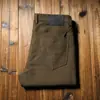 Calça masculina casual de brim reta, grossa, solta, outono e inverno 2023, yasell, alta qualidade, cinco bolsos