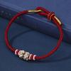Pulseira Flor de Pessegueiro Iridescente de Oito Fios Pulseira Trançada Feita à Mão Espiral Atacado Estilo Antigo Produtos Semi-Acabados Tendência Nacional Joias de Mão
