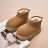 Botas de Nieve Altas Versátiles de Suela Gruesa con Tacón Oculto Casual para Niños y Mujeres 2025 Otoño/Invierno Nuevos Zapatos de Algodón de Moda Engrosados con Felpa