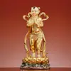 Niño y Niña Dorados de Resina, Niño Dorado Bañado en Oro de la Buena Fortuna, Niña Dragón, Decoración de Salón de Buda para Niño y Niña, Adorno de Estatua de Buda para el Hogar