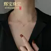 Nuevo diseño collar con colgante de diamante de seis puntas chapado en oro de alta gama para mujer, cadena para la clavícula, accesorio de cadena para suéter de lujo discreto