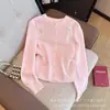 Cárdigan de punto bordado con cerezas, estilo coreano, suave y delicado, nueva colección de otoño, con botones de perla, suave y cómodo, perfecto para figuras petite