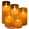 Luz Electrónica de Vela LED, Vela Recargable de Plástico con Parpadeo Simulado, Luz de Noche, Luz Ambiental para Fiesta, Luz de Accesorio Navideño