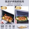 Molde para Hornear de Vidrio Templado Rectangular Plato para Pescado Casero Plato para Arroz Horneado Se Puede Poner en el Horno Microondas Plato Resistente al Calor para Hornear