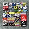 Venda quente transfronteiriça adesivos de patrocinador à prova d'água para motocicleta capacete modificado adesivos de corpo personalidade Guirlanda adesivos criativos de arranhão