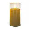 Vela Electrónica LED Recargable por USB con Control Remoto, Vaso Transparente Acrílico, Accesorio de Decoración para el Hogar en Fiestas, Luz de Ambiente