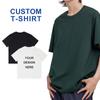 Camiseta 100% Algodón al por Mayor 230g Logo Personalizado Mangas Cortas