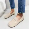 Comércio Exterior Transfronteiriço Sapatos Casuais Planos Plus Size Confortáveis Sola Macia Roupa da Moda Sapatos Preguiçosos de Um Passo com Bico Baixo para Mulheres