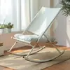 Mecedora de Ocio para Balcón para Uso en Casa, Sofá Perezoso para Apartamentos Pequeños, Silla para Siestas, Mecedora de Ratán de Moda, Sillón de Relax para Adultos