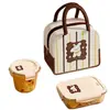 Fiambrera de vidrio Xilekou, adecuada para que los trabajadores de oficina lleven su almuerzo, apta para microondas, con tapa, recipiente para almacenar alimentos y fiambrera