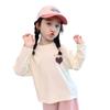 Nueva Camiseta de Manga Larga para Niña Algodón Puro Primavera y Otoño Camisa Base de Princesa Moda Estilo Coreano Top Versátil Elegante para Niña