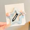 Pinzas para el pelo de oso y estrella para niñas, lindas pinzas BB para niñas pequeñas, pasadores y accesorios para el pelo dulces de dopamina para el lateral