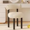 Sillón Individual de Fibra de Vidrio con Respaldo, Silla de Comedor para Uso Doméstico, Silla de Tela para Sala de Estar, Silla de Comedor Popular para Casas de Huéspedes