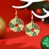 2025 Exportação Transfronteiriça Europeia e Americana Desenho Animado de Natal Doces Árvore de Natal Brincos Design de Nicho Brincos de Atmosfera Novos