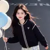 Conjunto de Dos Piezas para Niñas 2026: Chaqueta de Béisbol Nueva para Primavera y Otoño, Top de Manga Larga, Pantalones Casuales de Pierna Ancha