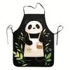 Delantal Impermeable Universal Transfronterizo Estampado Digital Estilista Peluquero Delantal Personalidad Barbacoa Resistente a la Suciedad Sin Mangas