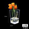 Material Floral Cubeta de Flores Transparente Contenedor de Preservación de Flores Reales Cubeta de Agua Venta al por Mayor Estilo Europeo Simple Acrílico Cubeta de Flores Despertador