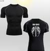 Fabricantes Transfronterizos de Animación Ropa de Fitness para Hombre Camiseta Ajustada Estampada 2D de Animación Top Deportivo de Secado Rápido Alta Elasticidad
