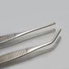 Pinzas de Acero Inoxidable 304 Pinzas de Punta Redonda Anguladas Pinzas para Tejidos Pinza para Bolas de Algodón Pinzas para Vendajes Pinzas de Anatomía de Laboratorio Pinzas sin Dientes
