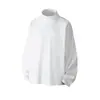 Primavera 2026 Nuevo Camiseta de Manga Larga de Color Sólido Holgada con Cuello Medio Alto de Terciopelo Alemán Moda Juvenil Casual Base de Capa Larga