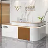 Mostrador de caja recepción barra mostrador de pago mesa tienda esquina curva pequeña salón de belleza tienda de conveniencia mesa de tienda