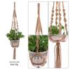 Rede para Vaso de Flores Amazon Transfronteiriça Cesta Suspensa para Plantas Vasos de Flores Decorativa Boêmia Tecida Rede para Vaso de Flores Suspensa