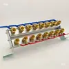 Máquina de moldeo por inyección colector de descarga de agua molde colector de circulación de agua de refrigeración de descarga de agua distribuidor de agua de la máquina fila doble circulador de agua engrosado