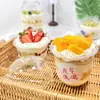 Taza de Boba en Forma de U 360ml Té de Leche Boba Ovaltine Boba Oreo Pastel de Frutas Pastel de Postre Caja