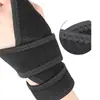 Muñequera para levantamiento de pesas soporte fijo para mano fitness deportivo doble correa envolvente compresión muñeca vaina del tendón de la muñeca muñequera deportiva