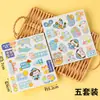 Decoración de Velas de Oso para Pastel del Día del Niño Adornos 61 Niños Felices Caja de Empaque Transparente Portátil
