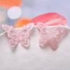 Hollow tridimensional rosa blanco rostro brillante Super hada parche de mariposa accesorios para el cabello hechos a mano aretes joyería DIY accesorios para mujer al por mayor
