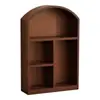 Armário de Armazenamento de Mesa Prateleira de Armazenamento Armazenamento de Cosméticos Pequeno Armário de Madeira Porta de Vidro Assado Armazenamento de Diversos de Mesa