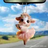 Pendente para Carro de Boneca de Animal Fofo da Nova Amazon Transfronteiriço Decoração de Espelho Retrovisor de Carro em Acrílico Presente