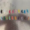 Cadena de Cuatro Secciones en Forma de O Pintada Ecológica y Colorida Cadena DIY Cadena para Llavero Cadena de Cuentas Cadena de Extensión