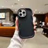 Funda para iPhone 15 Pro de Color Sólido Casual con Borde Ondulado Adecuada para Apple 16 Plus Macaron 13 Teléfono Móvil 14 12