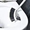 Escova Sanitária de Cabo Longo com Cerdas Macias 37cm Design Ergonômico para Limpeza sem Cantos Cegos, Montável na Parede e Sem Arranhões para Uso no Banheiro