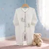 Roupas de bebê verão fino manga comprida sem osso roupas de bebê para casa Harper recém-nascido bebê verão macacão