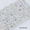 Cristal Dongzhou 8*10 Rocas Medianas Azúcar Cristalizado Pedrería para Uñas Rectangular Ángulo Recto Cubo de Azúcar Fondo Puntiagudo Brillante Vidrio K9 Accesorios para Uñas