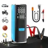 Bomba de aire eléctrica portátil transfronteriza para vehículos con inflado y fuente de alimentación integrados para arranque de emergencia de automóviles y motocicletas, 12V 25 cilindros