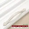 Puxador Branco Marfim Estilo Europeu Puxador de Porta de Guarda-Roupa Moderno Minimalista Gaveta Porta de Armário Ferragem Flor Rosa Puxador Pequeno