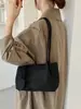 Bolso tote tejido de gamuza retro estilo coreano para mujer, nueva colección otoño/invierno 2026, bolso de hombro casual versátil para el trabajo