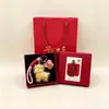 Año de la Oveja Llavero Dorado Rico Colgante para Bolso Colgante para Teléfono Set de Caja de Regalo Regalo de Negocios Recuerdo Al Por Mayor