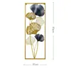 Decoração de Parede em Ferro Forjado Parede de Fundo da Sala de Estar Decoração de Varanda Pingente Moderno Simples Nórdico Metal Decoração para Casa Dourado