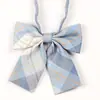 Gravata Borboleta Jk Feminina Estilo Japonês Uniforme Xadrez Colarinho Pequeno Floral Estilo Colegial Camisa Uniforme Escolar Sem Costura Preguiçosa Roupa de Marinheiro Gravata Borboleta