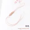 Llavero de Nudo Flor de Durazno Cuerda DIY Estilo Chino Marcapáginas Bolsa Cadena de Teléfono Accesorios Venta al por Mayor Pequeño Exquisito Cordón para Teléfono